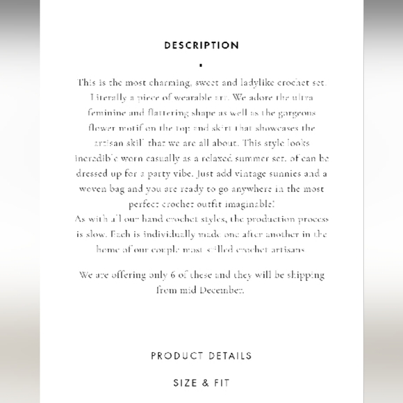 NWT Chasing Unicorns Sweet Dreams Floral Hand Crochet Set - Picture 6 of 8